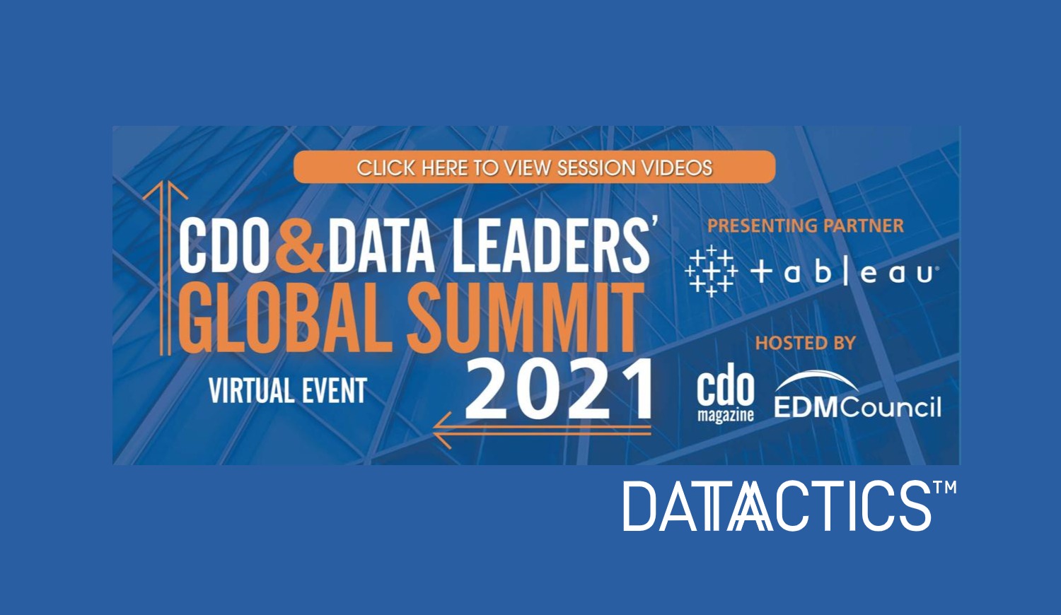 CDO and Data Leaders Global Summit 2021 5/05/21 Datactics