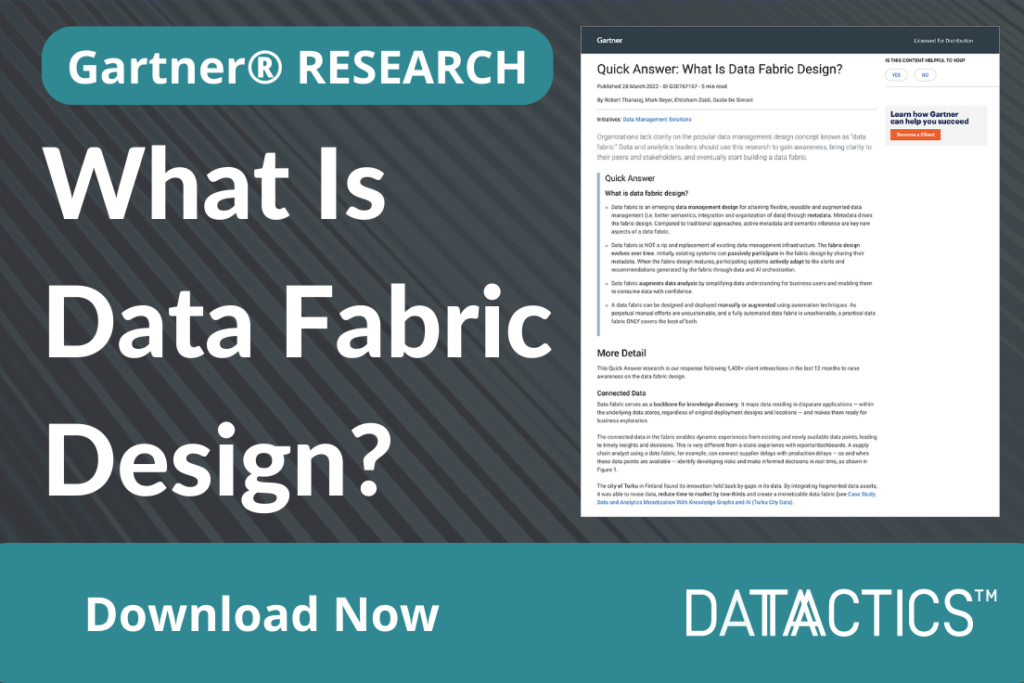 Data Fabric Design - Gartner Research