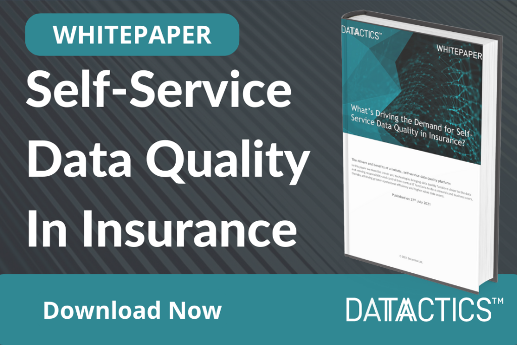 Self Service Data Quality in Insurance
