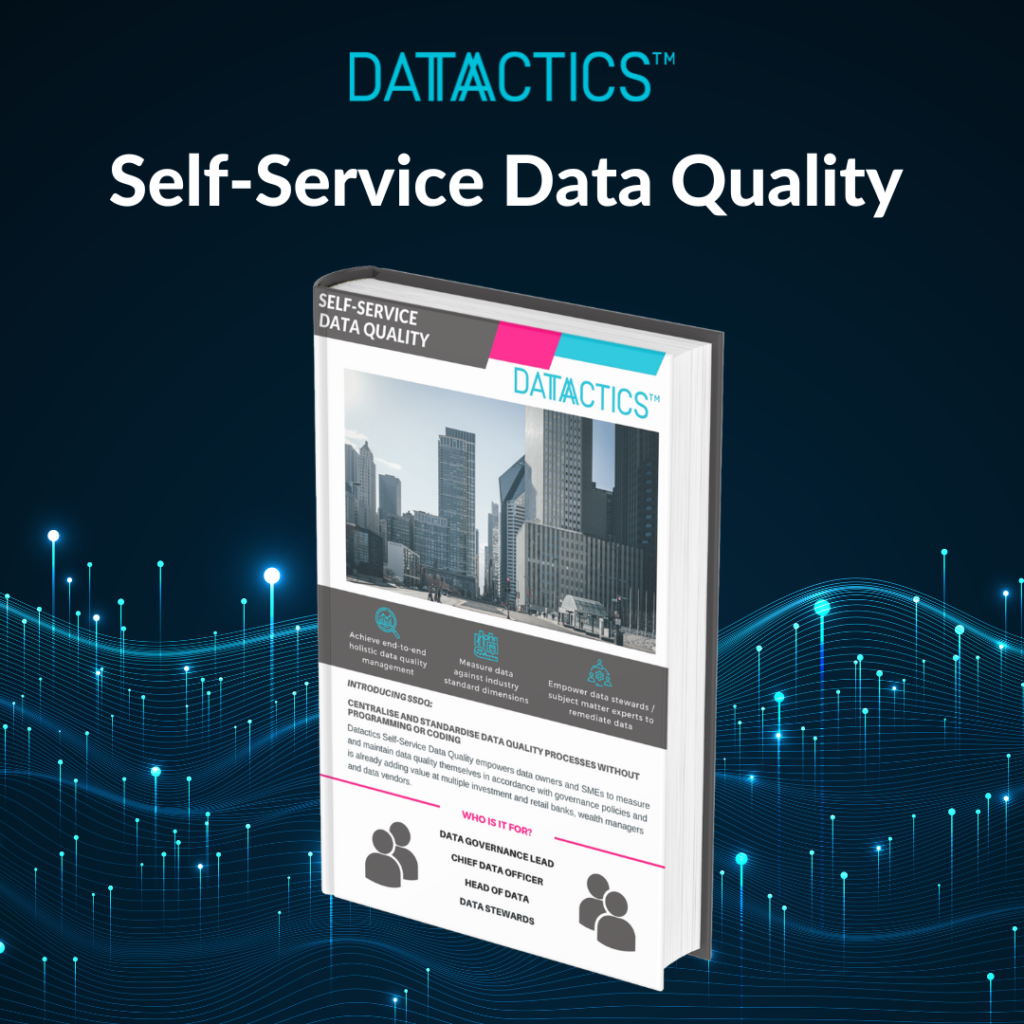 Self-Service Data Quality Solution Sheet for Investment Banking - Datactics