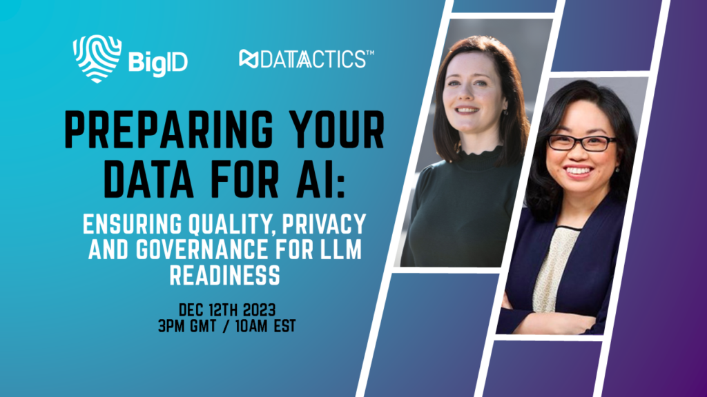 Preparing Your Data for AI: BigID x Datactics Webinar